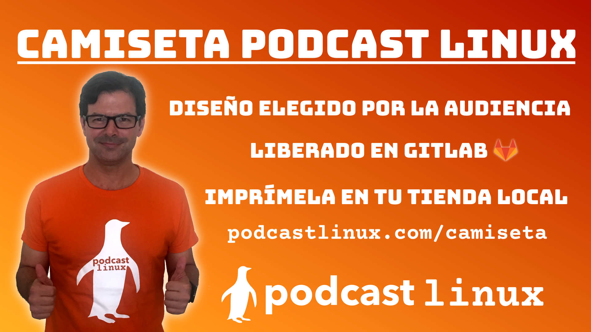 Camiseta Podcast Linux