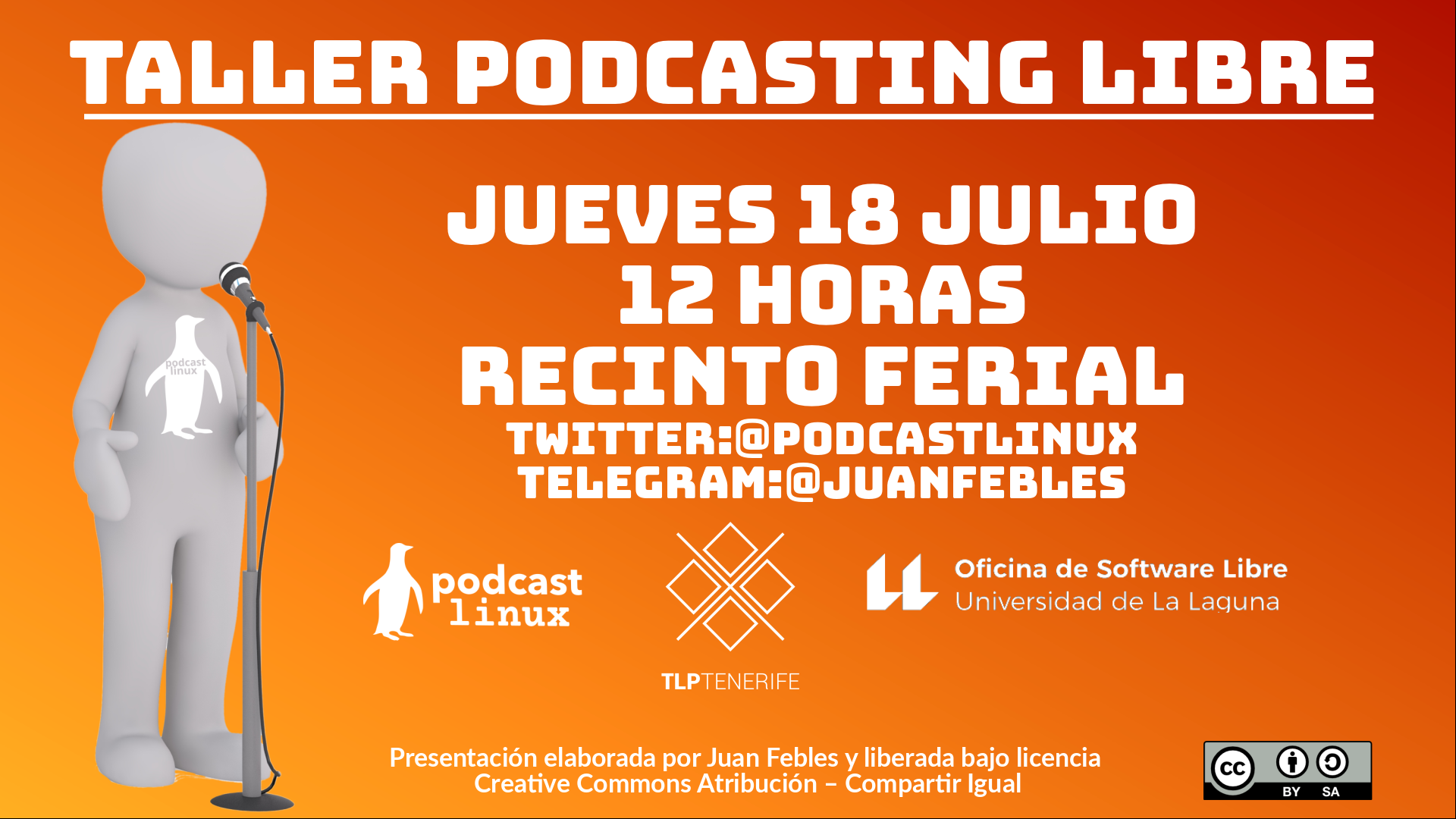 Taller Podcasting Libre 2019